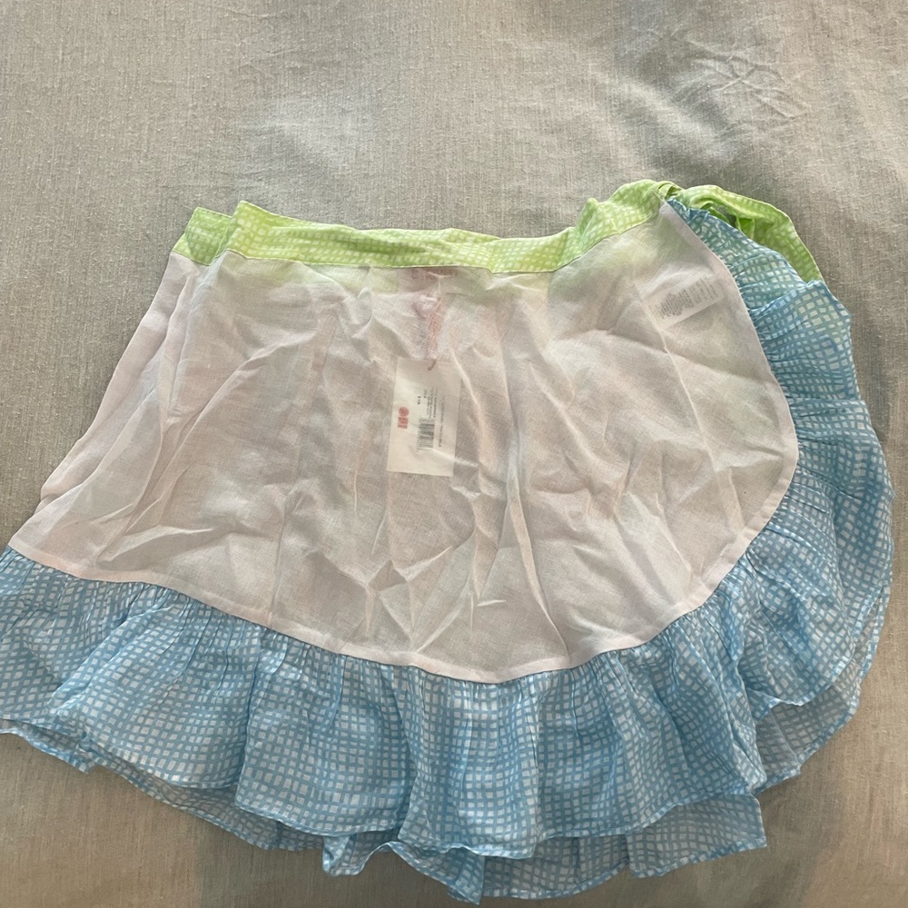Solid and striped skirt cover up